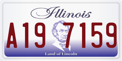 IL license plate A197159