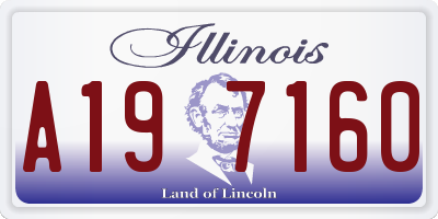 IL license plate A197160