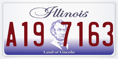 IL license plate A197163