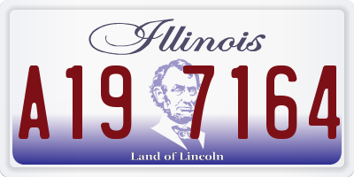 IL license plate A197164