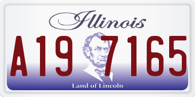 IL license plate A197165