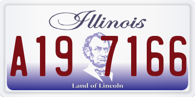 IL license plate A197166