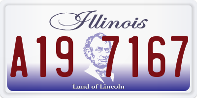 IL license plate A197167