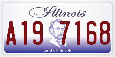 IL license plate A197168