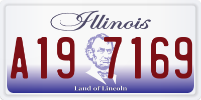 IL license plate A197169
