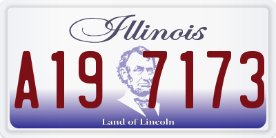 IL license plate A197173