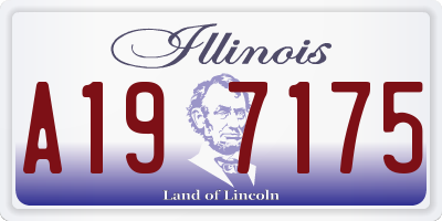 IL license plate A197175