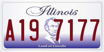 IL license plate A197177