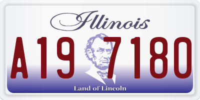 IL license plate A197180