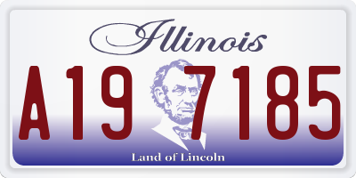 IL license plate A197185
