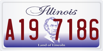 IL license plate A197186