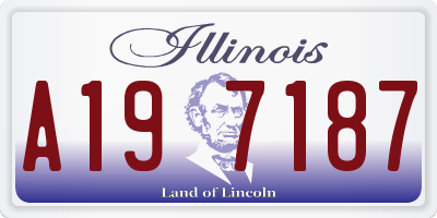 IL license plate A197187