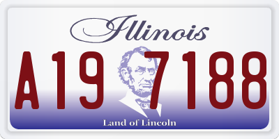 IL license plate A197188