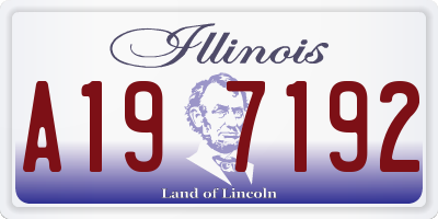 IL license plate A197192