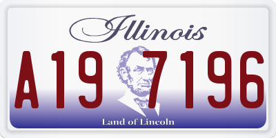 IL license plate A197196