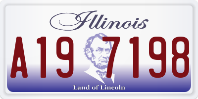 IL license plate A197198