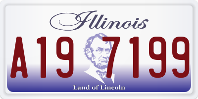 IL license plate A197199
