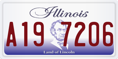 IL license plate A197206