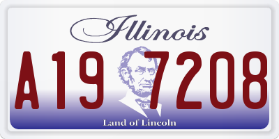 IL license plate A197208
