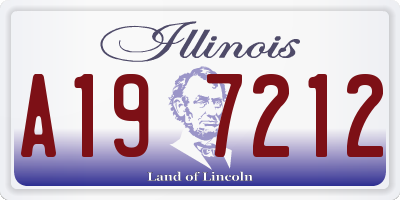 IL license plate A197212
