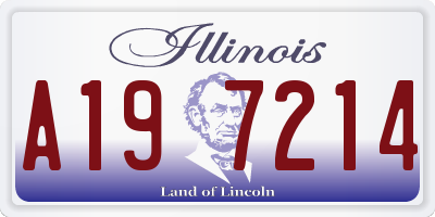 IL license plate A197214