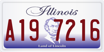 IL license plate A197216