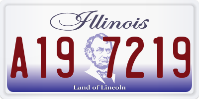 IL license plate A197219