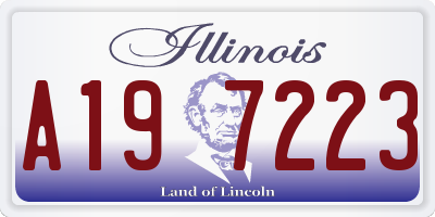IL license plate A197223