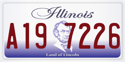 IL license plate A197226