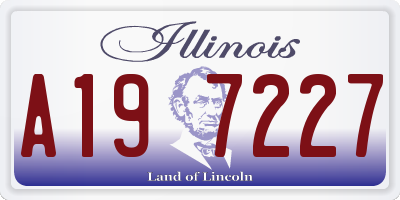 IL license plate A197227