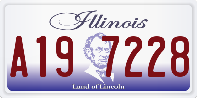 IL license plate A197228