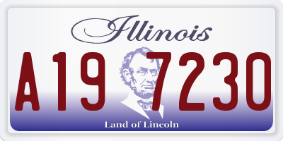 IL license plate A197230