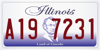 IL license plate A197231