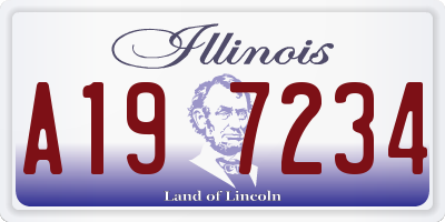 IL license plate A197234