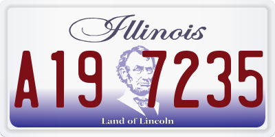 IL license plate A197235