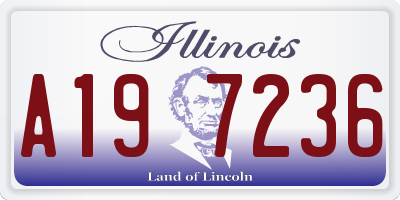 IL license plate A197236
