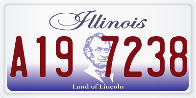 IL license plate A197238