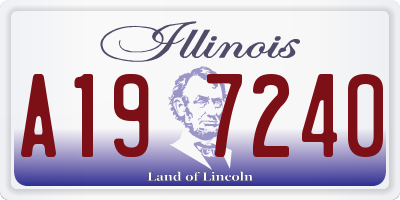 IL license plate A197240