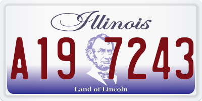 IL license plate A197243