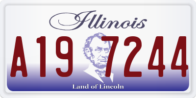 IL license plate A197244