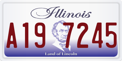 IL license plate A197245
