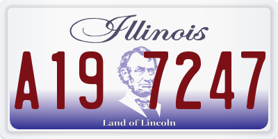 IL license plate A197247