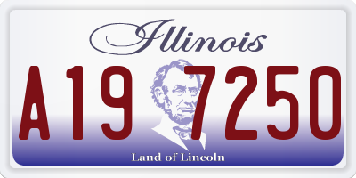 IL license plate A197250