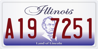 IL license plate A197251