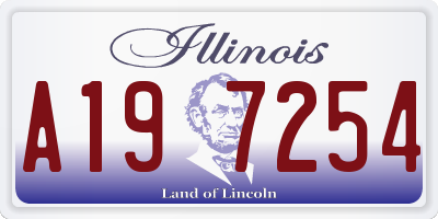 IL license plate A197254