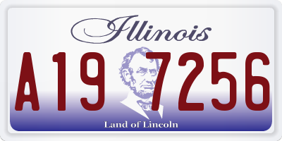 IL license plate A197256