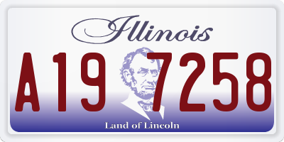 IL license plate A197258
