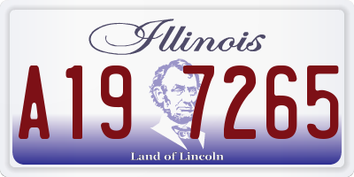 IL license plate A197265