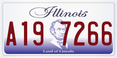 IL license plate A197266