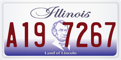 IL license plate A197267